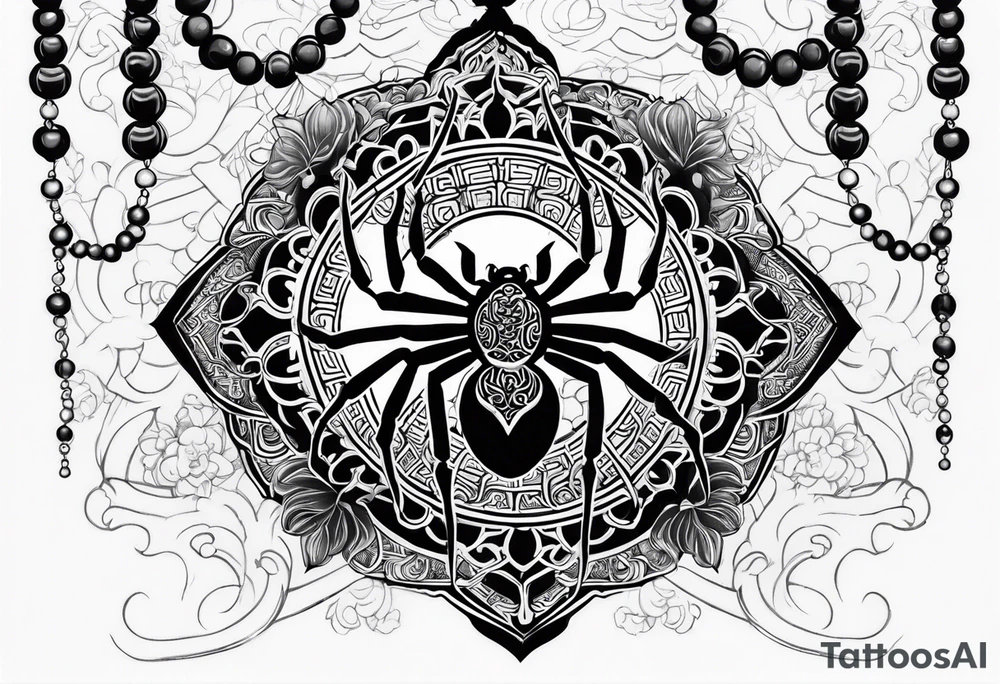 prayerbeads, spider, tattoo idea
