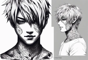 kaneki, tokyo ghoul, sleeve tattoo idea tattoo idea