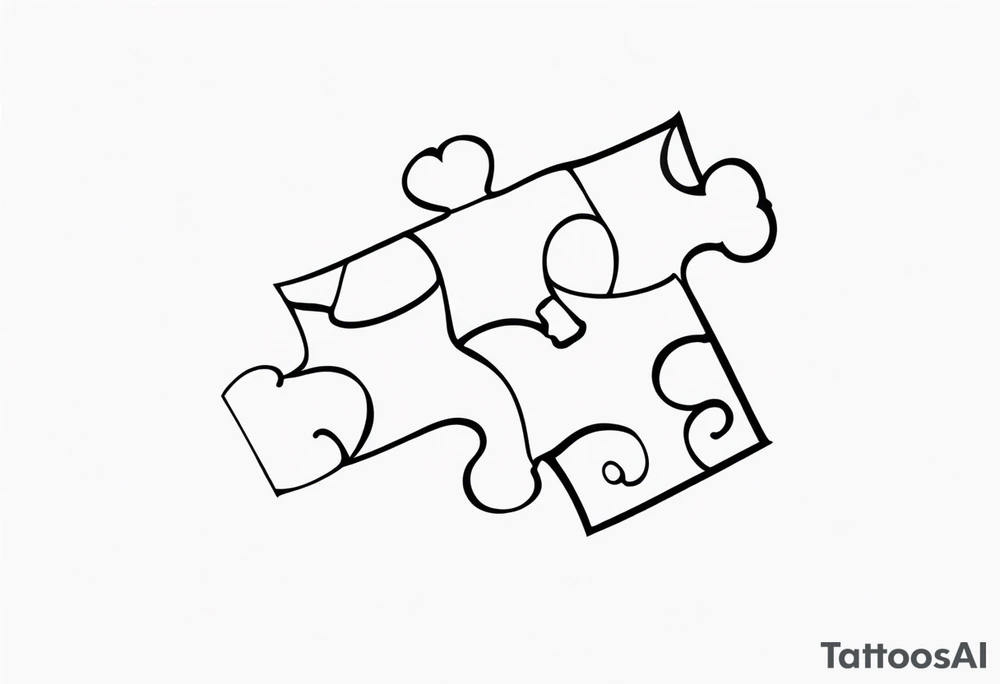 puzzle piece tattoo idea