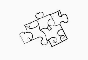 puzzle piece tattoo idea