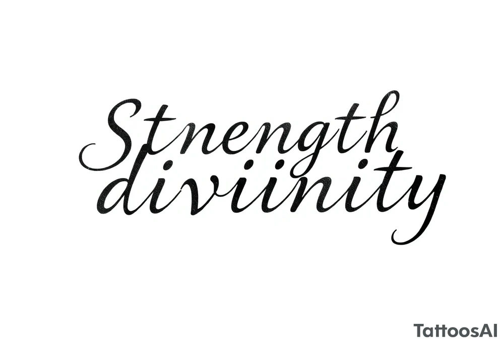 Strength divinity tattoo idea