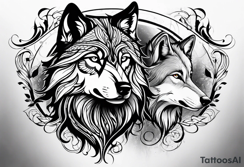 Wolf tattoos for females tattoo idea