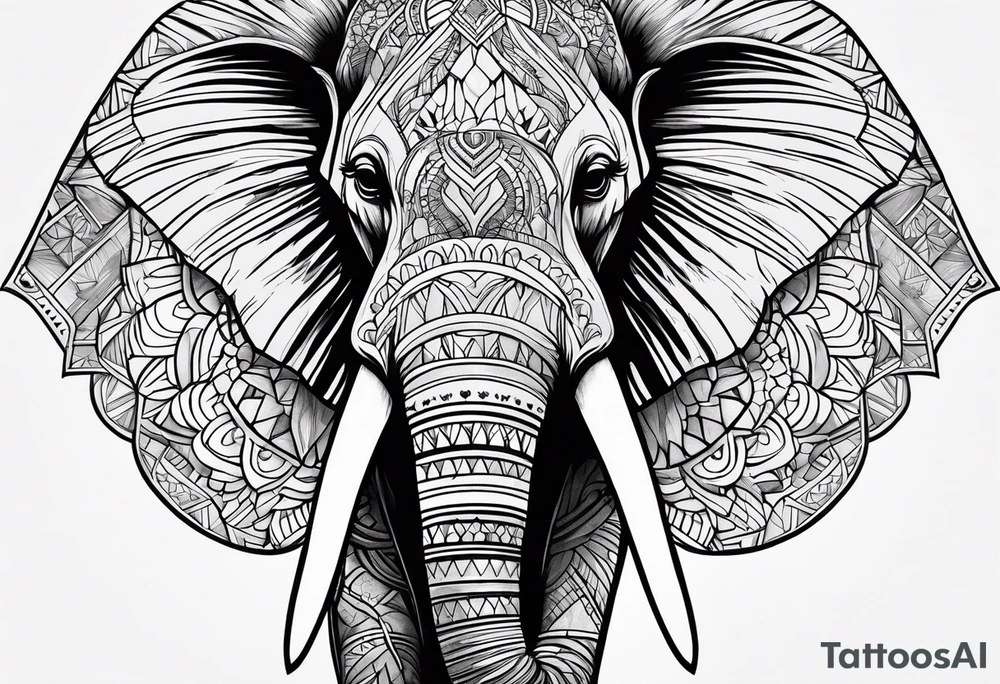 Elephant tattoo idea