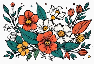 salty

vintage flowers
old school vintage simple traditional design 



bold color simple tattoo idea