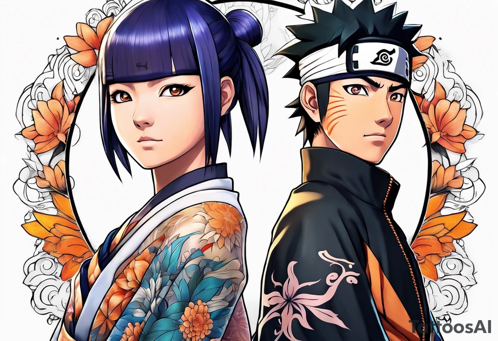 Hinata and hanabi from Naruto tattoo idea