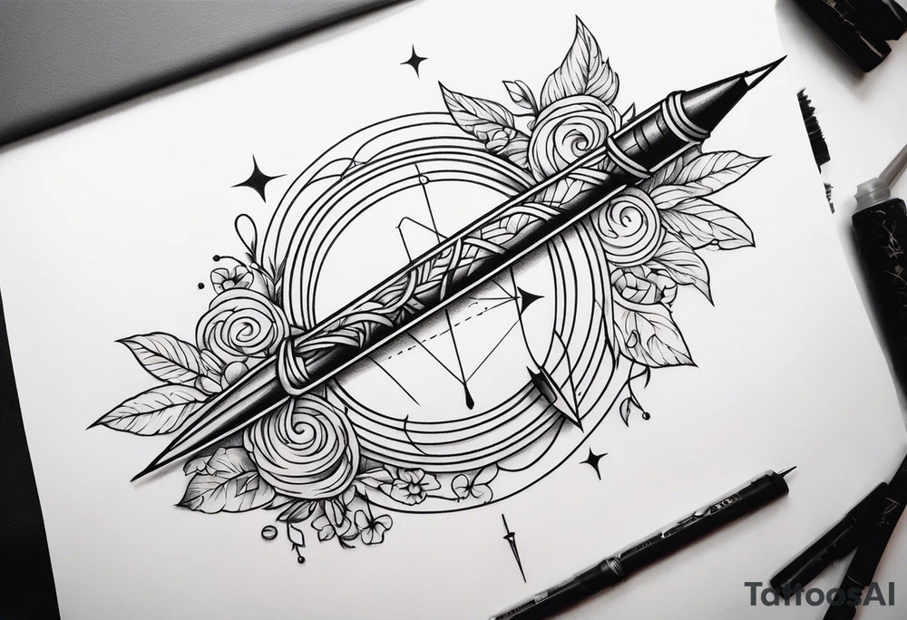needle and thred tattoo idea