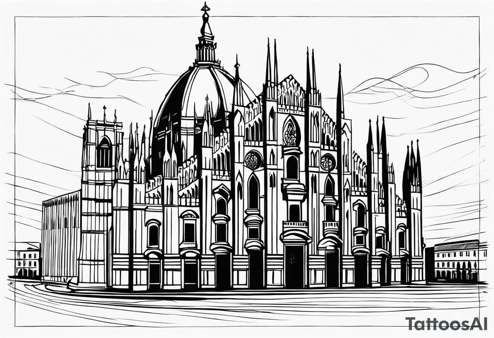 duomo of milano tattoo idea
