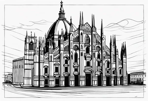 duomo of milano tattoo idea