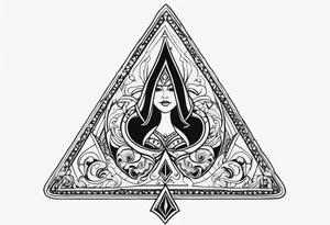 queen of spades,bbc word tattoo idea