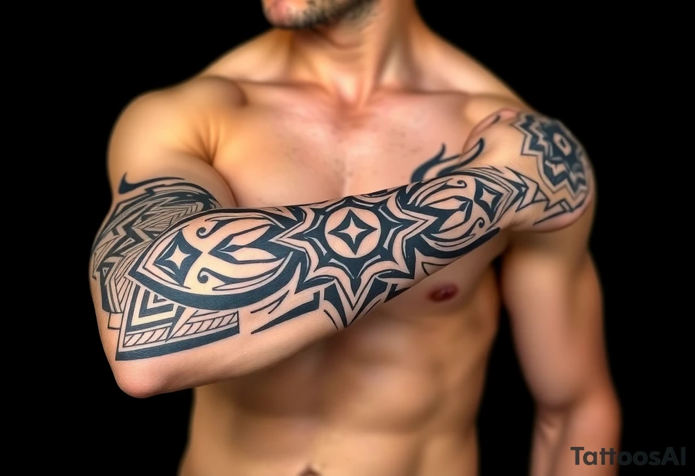 geometric tattoo idea