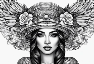 latin women tattoo idea