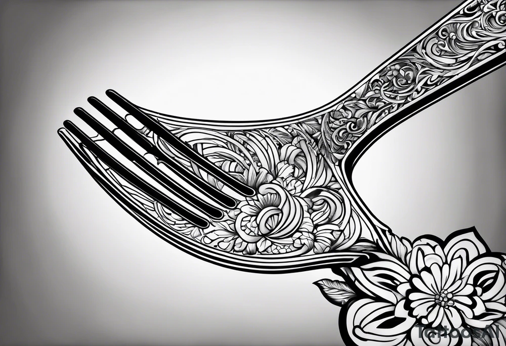 picture of a fork
words: the best is yet to come tattoo idea
