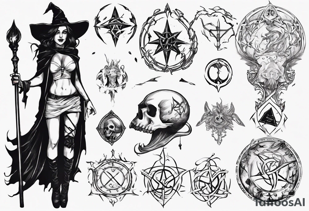 witch like a path of exile games tattoo idea