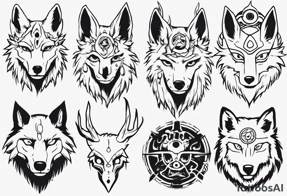 Princess mononoke tattoo idea