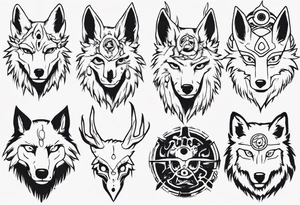 Princess mononoke tattoo idea