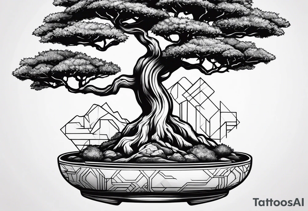 bonsai tree tattoo idea