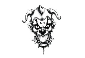 Yum yum bedlam from Insane clown posse
 Colorful full arm sleeve tattoo desgin women tattoo idea