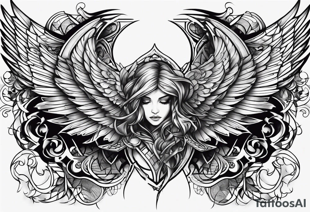 Broken angels tattoo idea