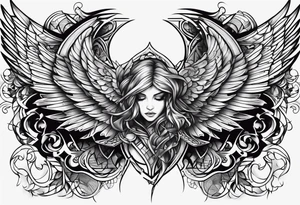 Broken angels tattoo idea