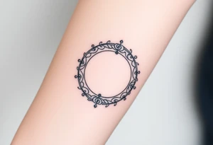 Rewind circle with play pause and stop in the circle tattoo idea