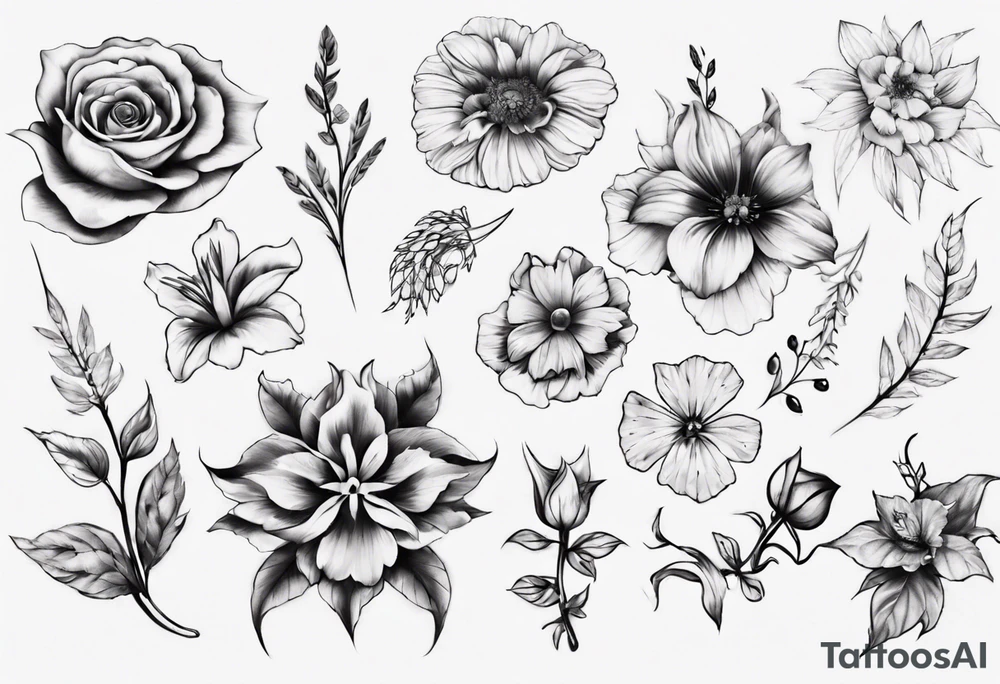 Big Flower tattoo tattoo idea