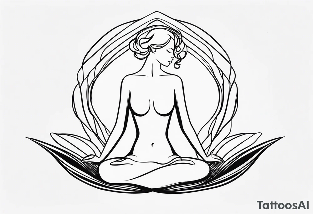 Showing power of mind body and soul in a feminine way tattoo idea