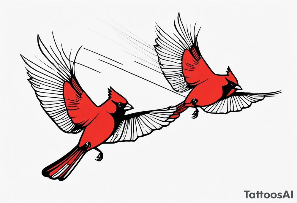 two cardinal birds flying
fine line with some shading tattoo idea two cardinal birds flying
fine line with some shading tattoo idea