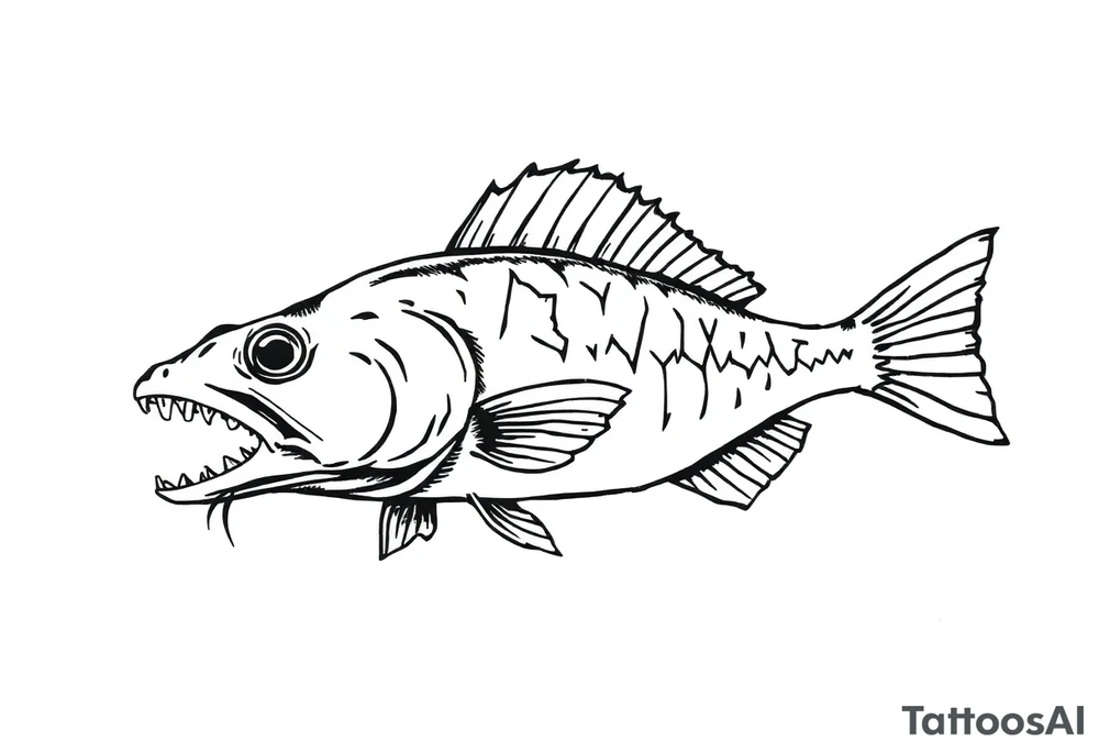 Flathead catfish tattoo idea