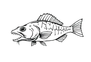 Flathead catfish tattoo idea
