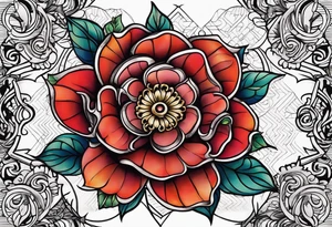 Tudor rose cygel tattoo idea