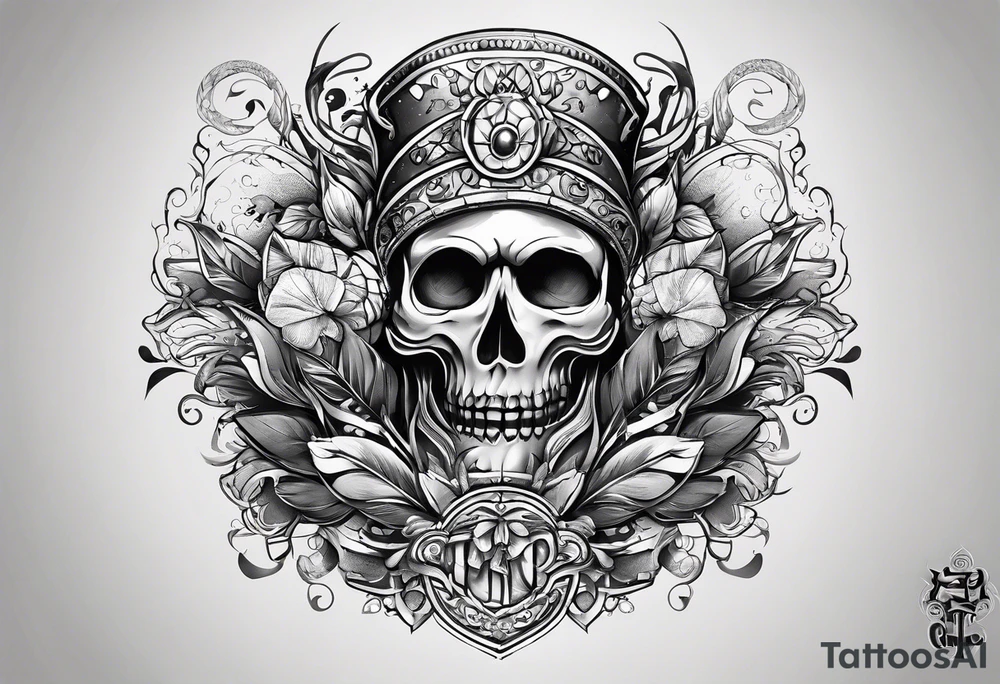 rock a Billy ganzer Arm Tattoo mit verschiedenen Motiven tattoo idea