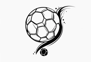 Soccer stick tatoo tattoo idea