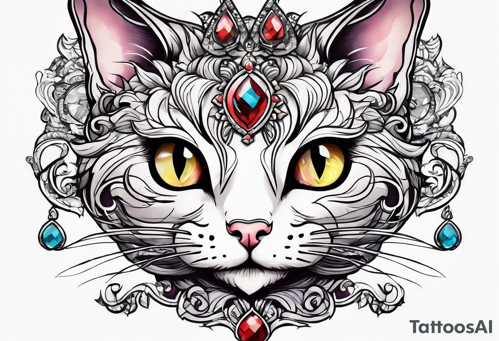 alice in wonderland cat tattoo idea