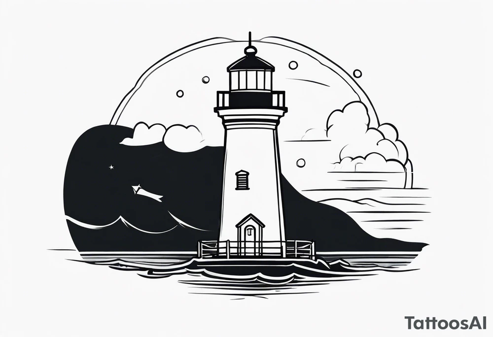 lighthouse tattoo idea