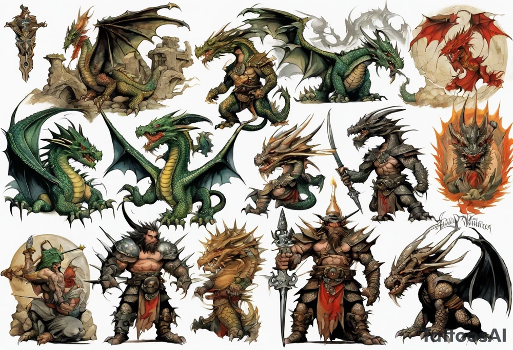 Dragon
Warrior tattoo idea