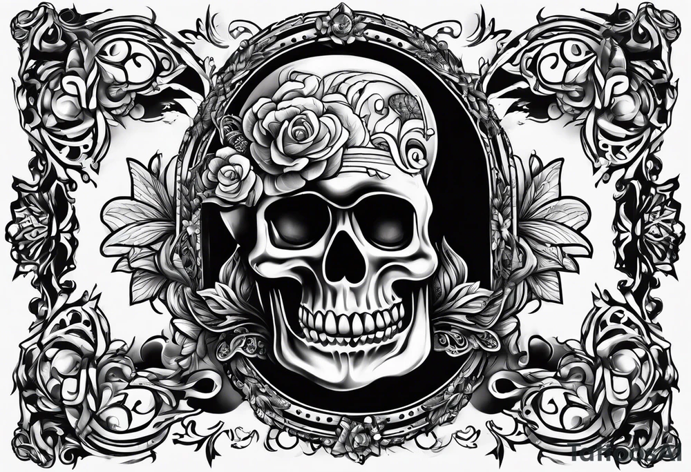Rock a billy motive tattoo idea