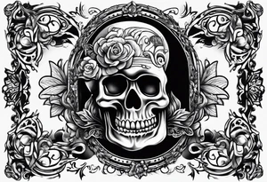Rock a billy motive tattoo idea