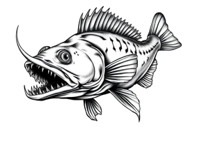 Flathead catfish tattoo idea