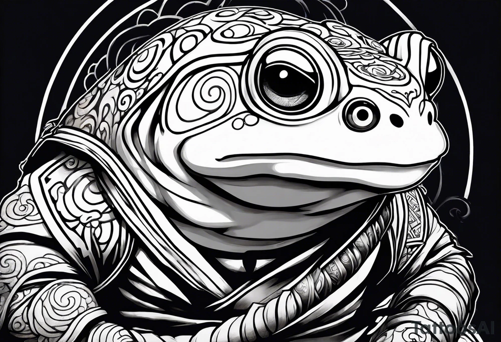 Jiraiya Naruto Gamakichi toad tattoo idea