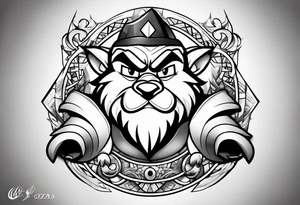 The looney tunes character taz tattoo idea