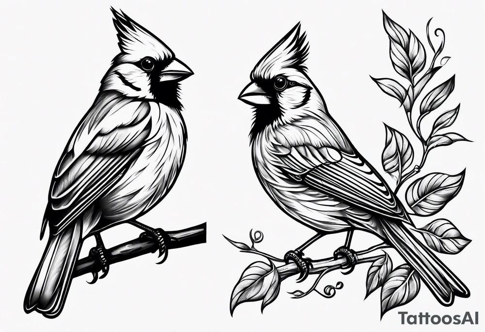 cardinal tattoo idea