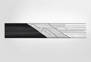 Horizontal Line Forearm tattoo idea