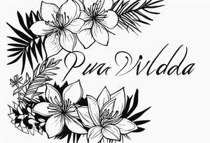 The word pura vida tattoo idea