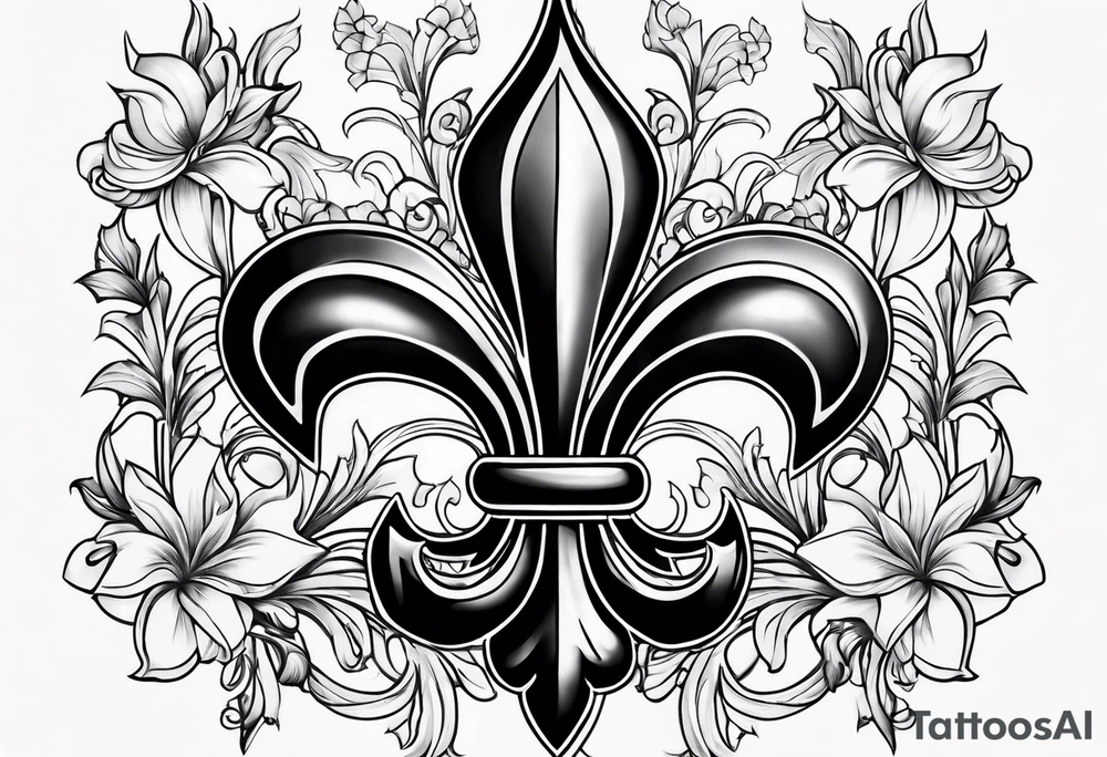 fleur de lis tattoo idea