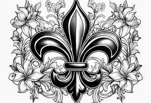 fleur de lis tattoo idea