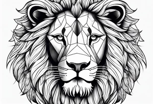 Tattooed lion tattoo idea