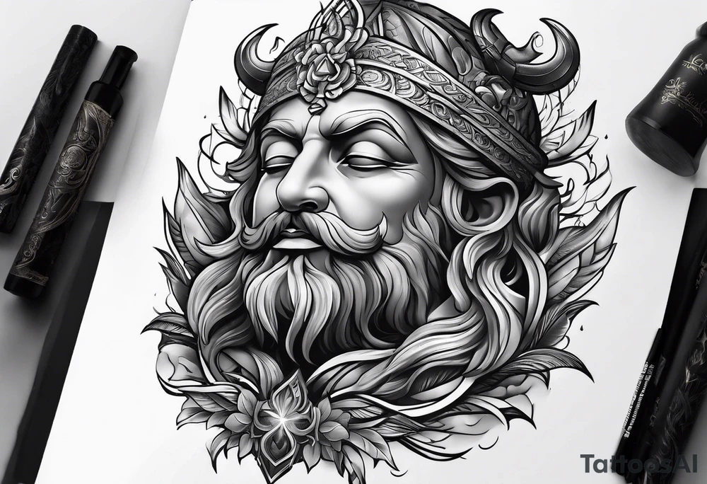 god looking down tattoo idea