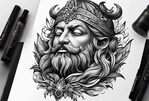 god looking down tattoo idea