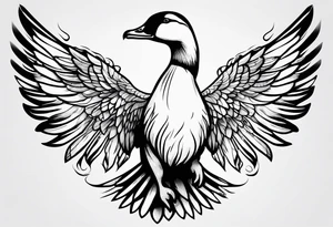 Goose wing tattoo idea