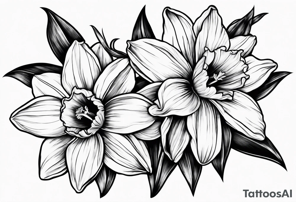 Daffodils tattoo idea